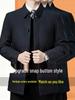 Men's Mid-Length Lapel Button-Up Jacket for Spring & Autumn