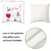 Cute Couple Heart-Shaped Pillows for Romantic Decor Polyester pillowcase, sofa decorative cushion cov Headboard Pillow