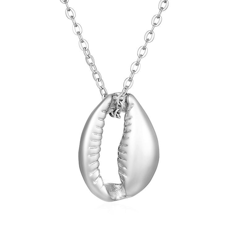 Grenzüberschreitende europäische und amerikanische Ins Internet Celebrity Fashion Beliebte 18 Karat Gold Edelstahl Anhänger Damen Halskette Beliebte Halskette Schmuck