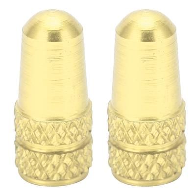 2pcs Presta Valve Caps Bicycle Valve Stem Cover Aluminum Alloy Bike Tire Valve Caps Dust CoversGold