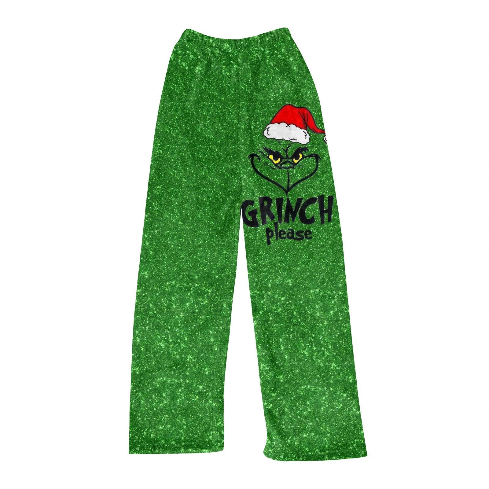 

Женские зимние клетчатые брюки, длинные брюки, спортивные брюки XXL зелёный