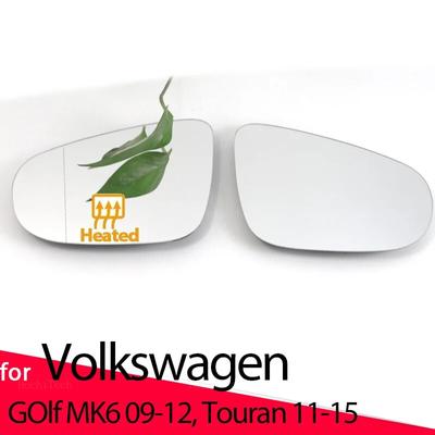 Visszapillantó tükörüveg ajtószárny tükrök fűtött oldalsó tükör üveg VW Volkswagen Golf 6 MK6 5K 2009-2012 Touran 2011-2015