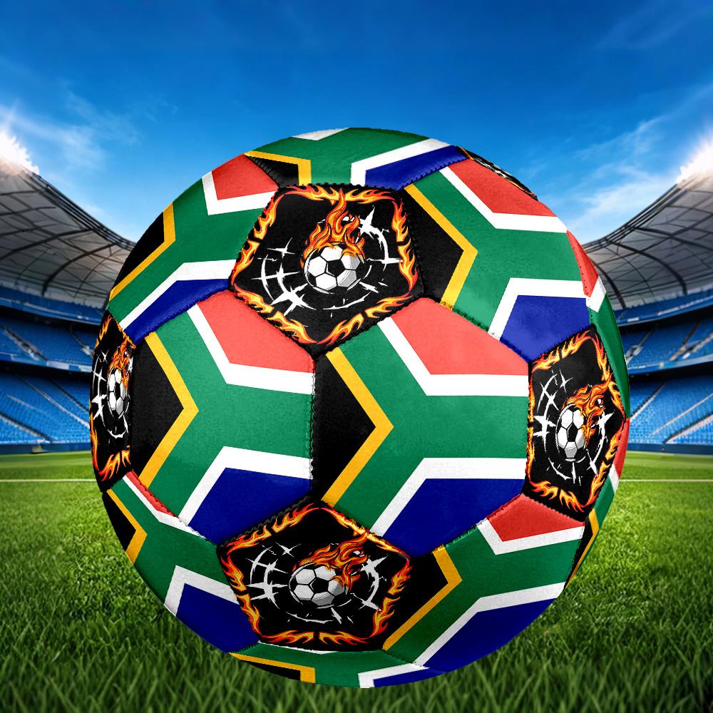 1pc South African Sports Theme Size 5 Soccer Ball Professional Match Training Football Indoor &Outdoor Sports Ball Lightweight Durable C6610