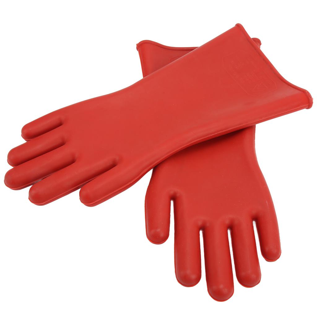 Pair of Electrical Insulated Gloves Natural Rubber Anti Electricity 10000V High Voltage Insulating