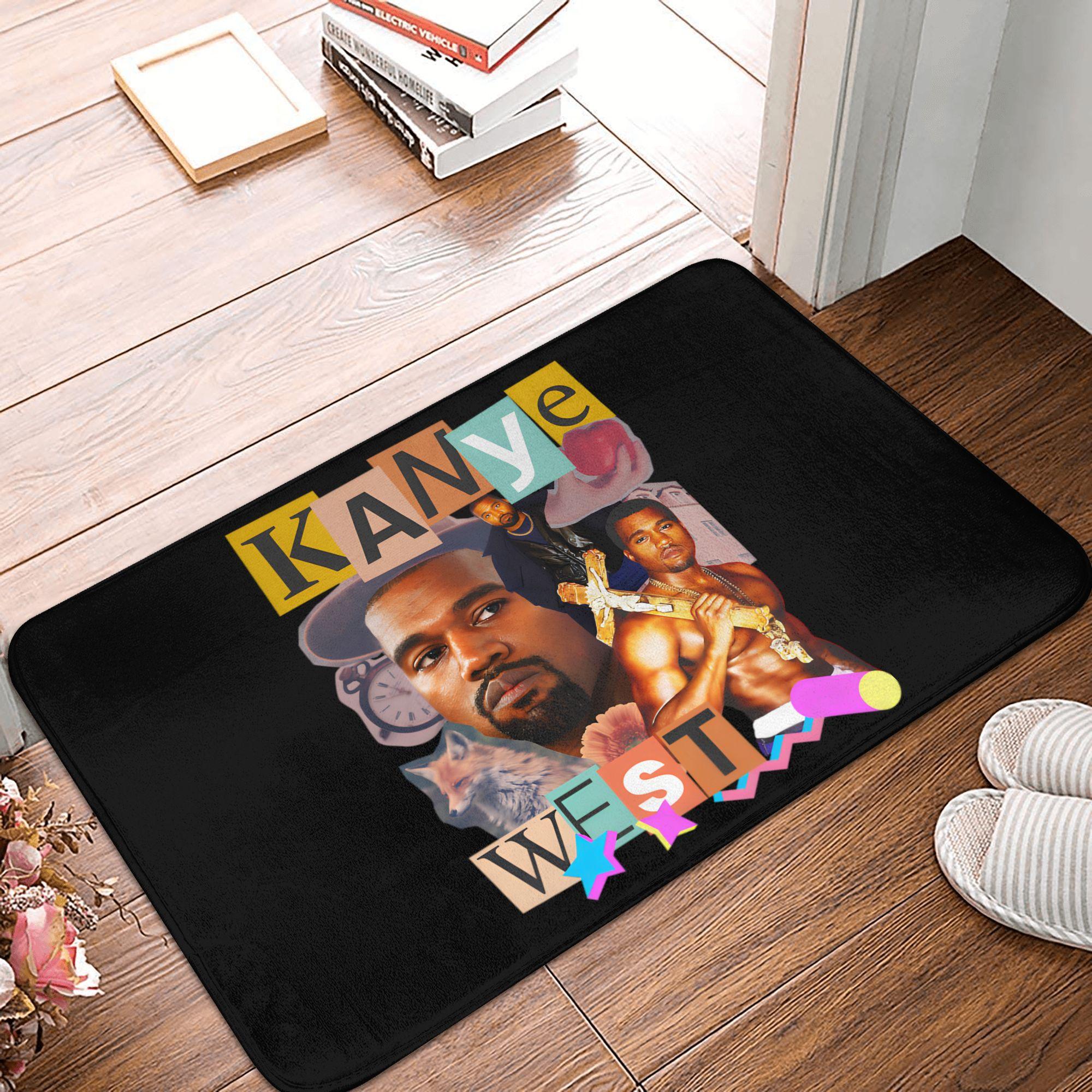 

Funny Kanye West Collage Meme Doormat Anti-Slip Kitchen Bath Mat Living Room Door Floor Entrance Carpet Rug 40cmx60cm
