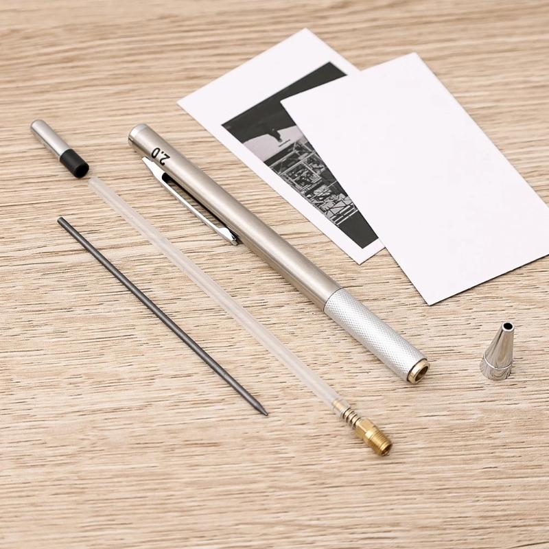 Mechanical Automatic Pencil Metal Mechanical Pencil Automatic Drafting Pencil for Carpenter Marking, Sketching, Drafting