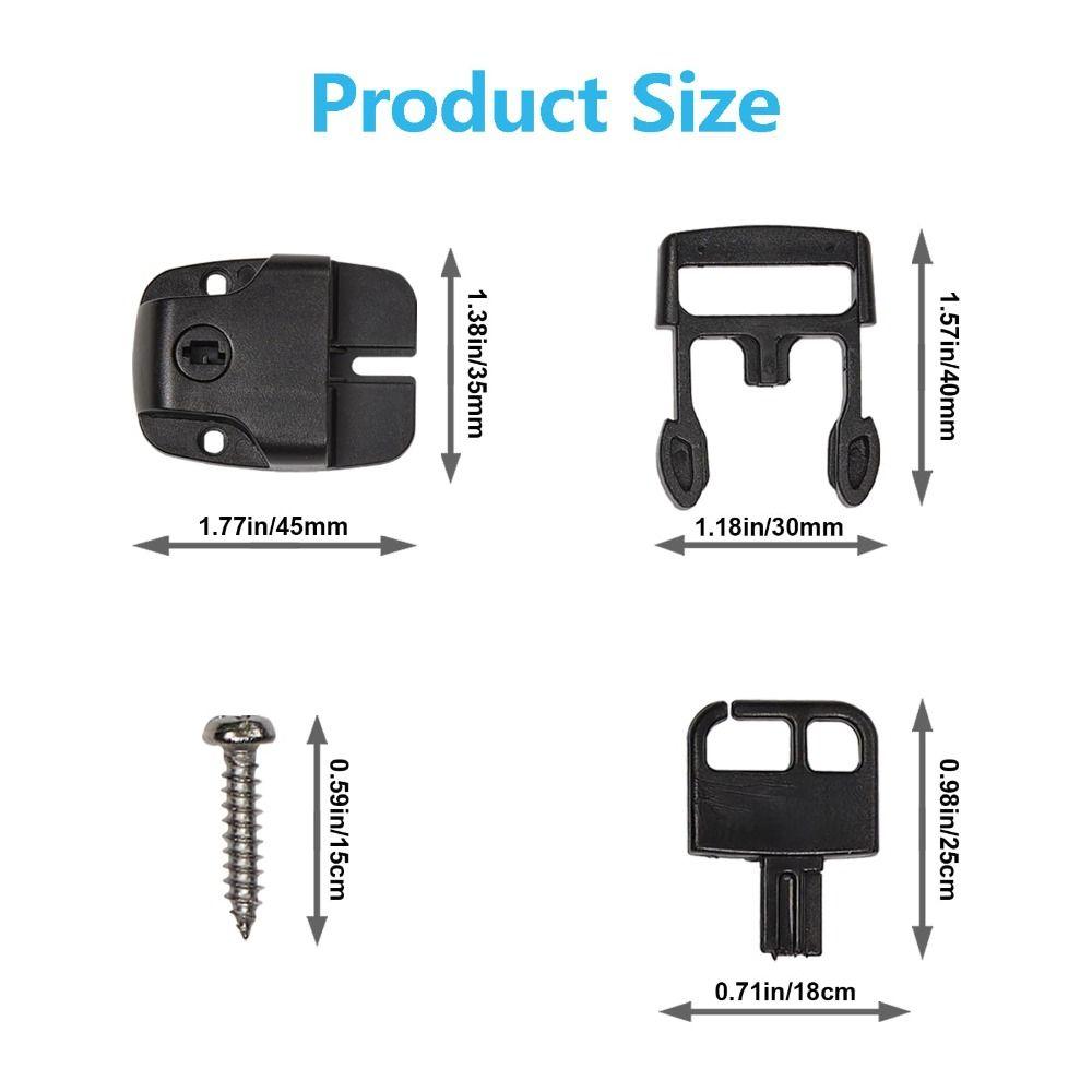 4 Buc/Seturi Siguranță Sporită Cataramă de Blocare pentru Husă de Spa/Cada Fierbinte Kit ABS Accesorii pentru Cada Fierbinte