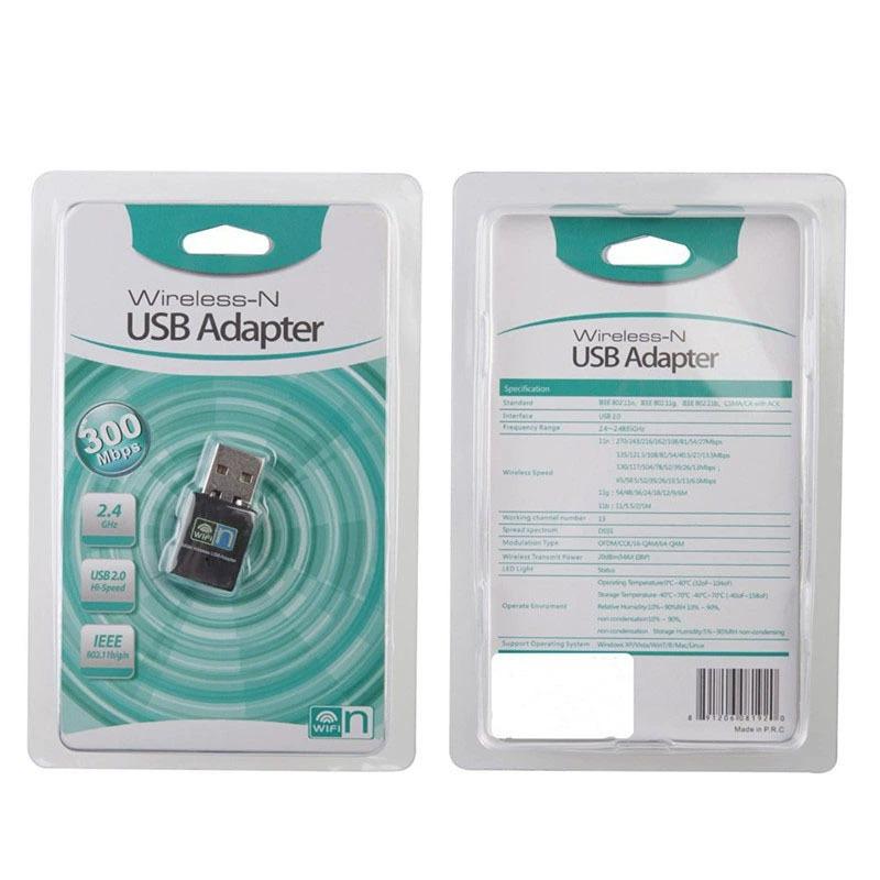 Driver-Free Plug & Play Wireless Network Adapter for Desktop PCs, Laptops, and TVs