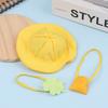 Mini Doll Hat For Dollhouse Miniature 10Cm Doll Color Match Hats Kawaii Cute Bag Dolls Accessories For Kids Girls Toys