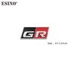 gjcr7 Car Styling Gazoo Racing  GR GR MN 3D Car Zinc Alloy Badge Adhensive Metal Emblem Decal for Toyota Supra AE86 GT86