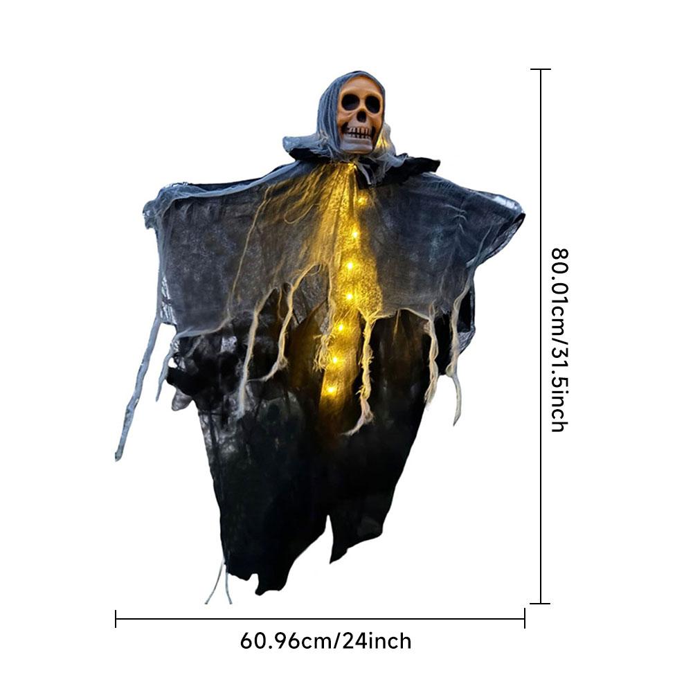 Halloween Party Hanging Skull Skeleton Ghost Ornament Horror Props Haunted House Decorations Halloween Party Outdoor Decorations