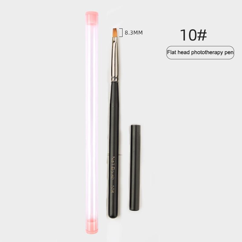 Wooden Handle Nail Drawing Brushes For Manicure Lines Painting Gradient Uv Gel Extension Builder Drawing Pen