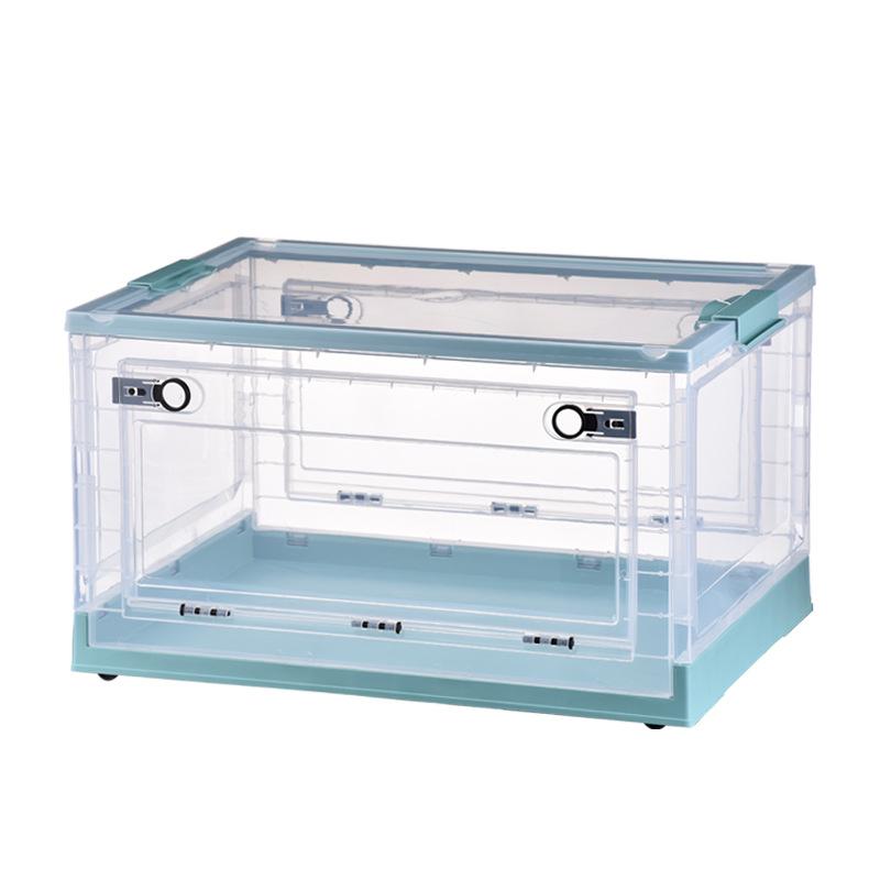 Book Storage Box Foldable Student Book Box Dormitory Book Sorting Box Transparent Household Storage Book Box