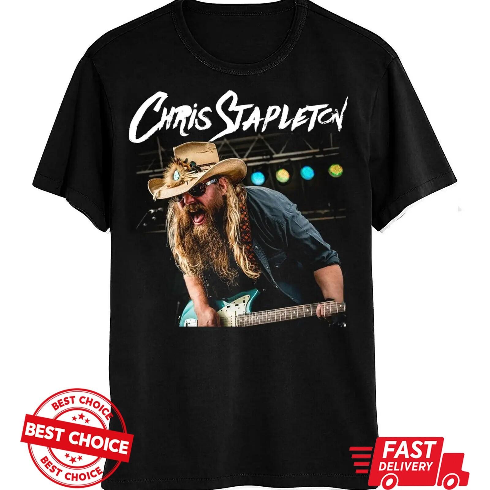 Chris Stapleton Country Music Unisex Black Shirt S-3XL BS840 XXXL