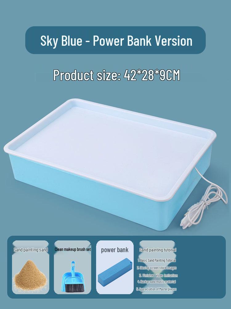 

TikTok DIY Столик для рисования песком для детей - Креативный набор для граффити и образовательной раскраски