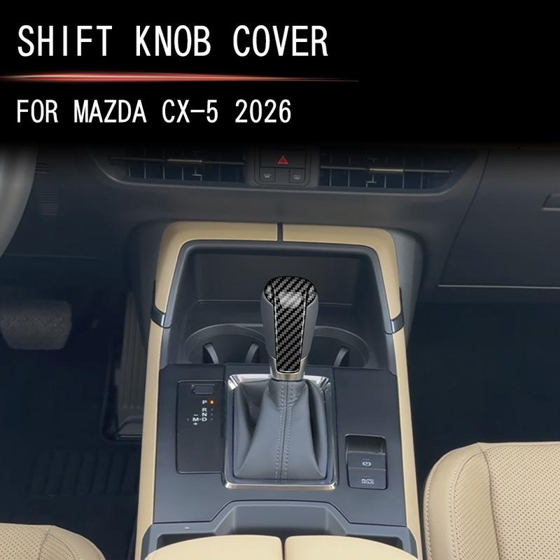For Mazda CX-5 CX5 2026 2027 ABS Black Car Gear Knob Trim Cover Styling Decoration for Interior Modification Accessories