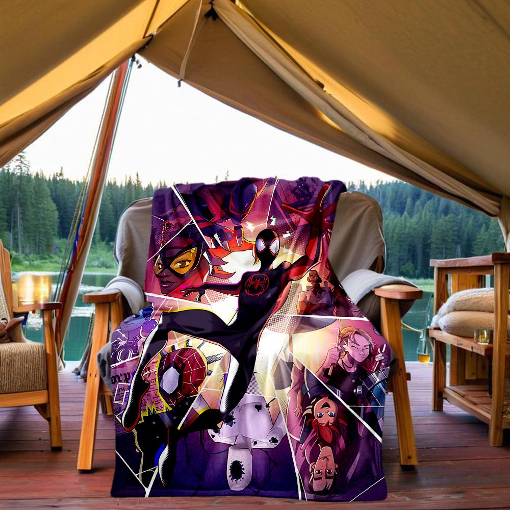 1PC SpiderPerson, Urban Hero Outdoor Blanket Lightweight Flannel, Soft & Warm, All-Season Use for Sofa, Outdoor, Camping, Living Room, Office57