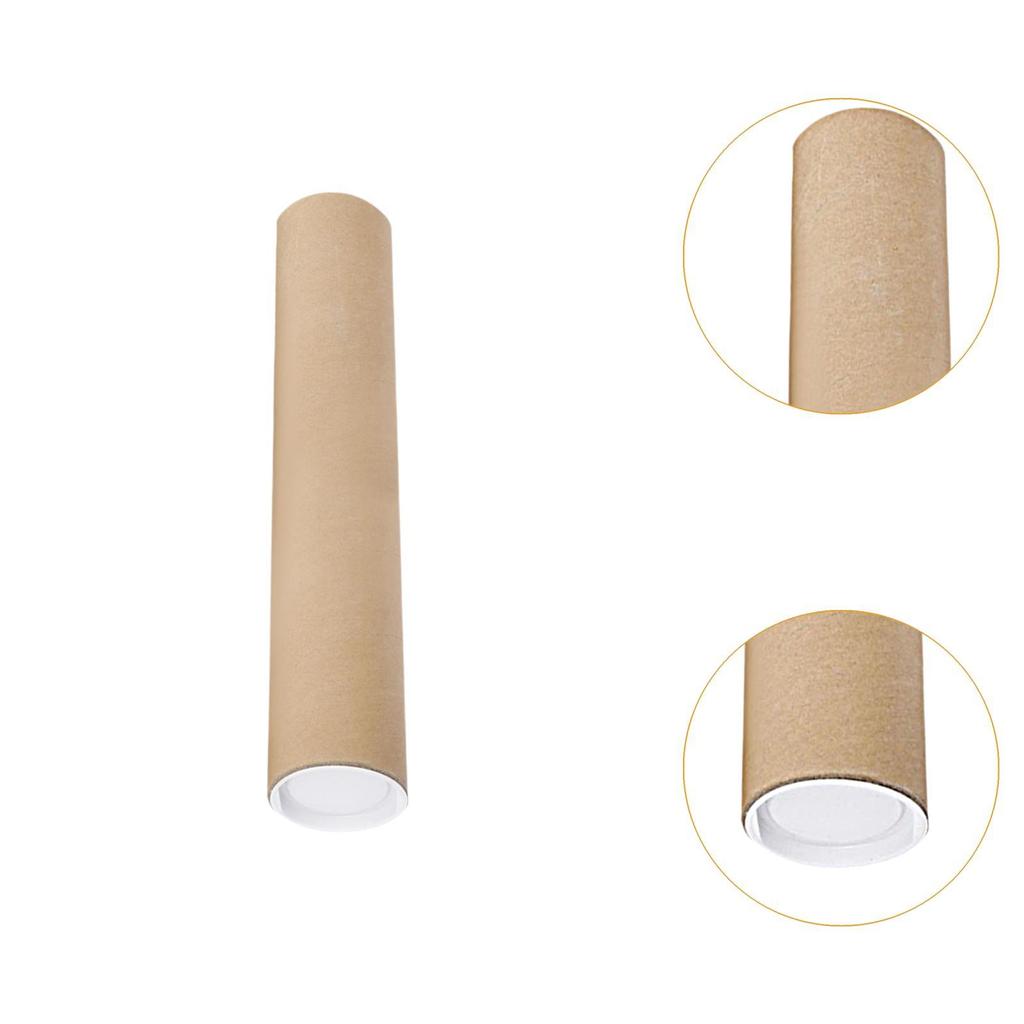 Mailing Tube Paper Container Secure End Caps Poster Storage Protector for Art Prints Documents