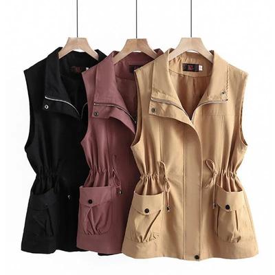 Lente en Zomer Damesmode Middellange Losse Taille Casual Gilet