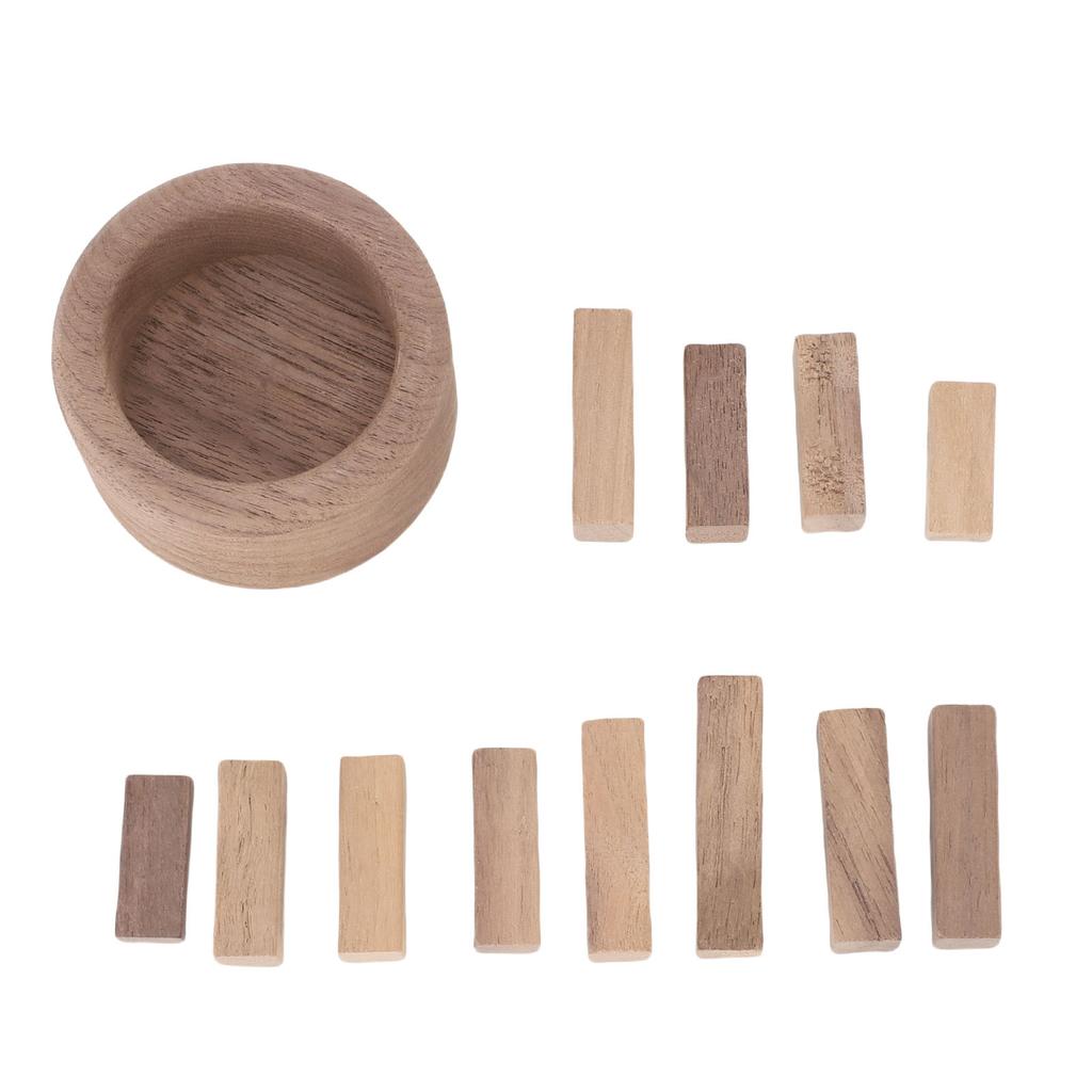 Holz Ätherischer Öl Diffusor Dekorative Holzstapelform Duftdiffusor für Auto Zimmer Büro