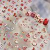 2026 Year of the Horse Nail Stickers Lovely Pony Bowknot Firework Flower Self-Adhesive Manicure Decals DIY New Year Decor