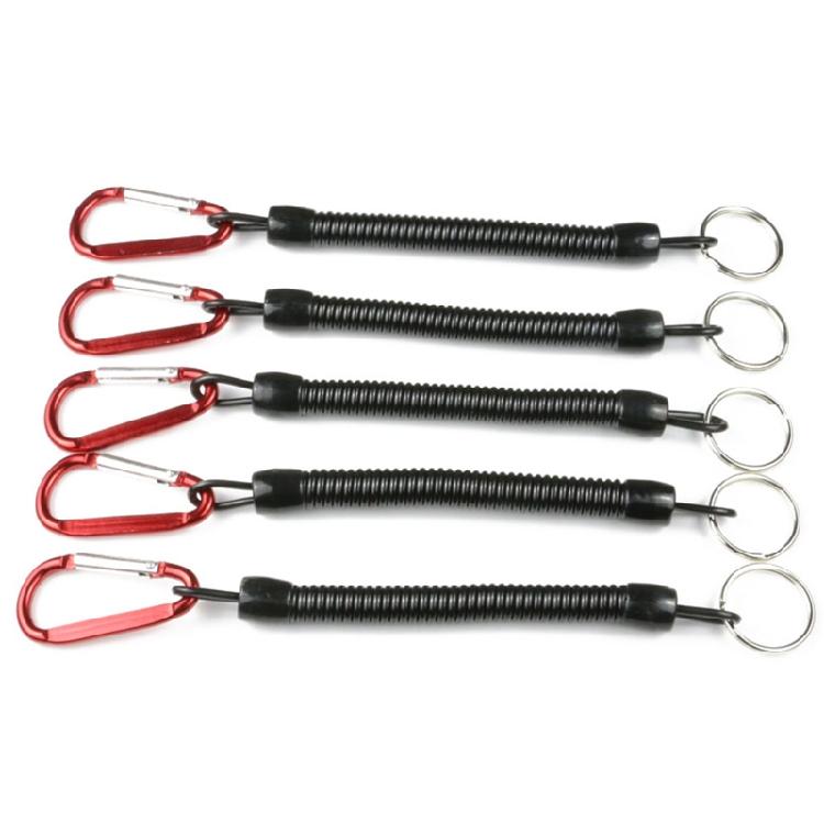 2pcs Scuba Diving Anti-lost Spiral Spring Coil Lanyard Rope Emergency Tool