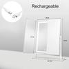 Folding Mirror Aesthetic Led Mirrors Luxury Decorative Makeup Mirror Elegant Tabletop Mirrors with Light Bedroom Decoration