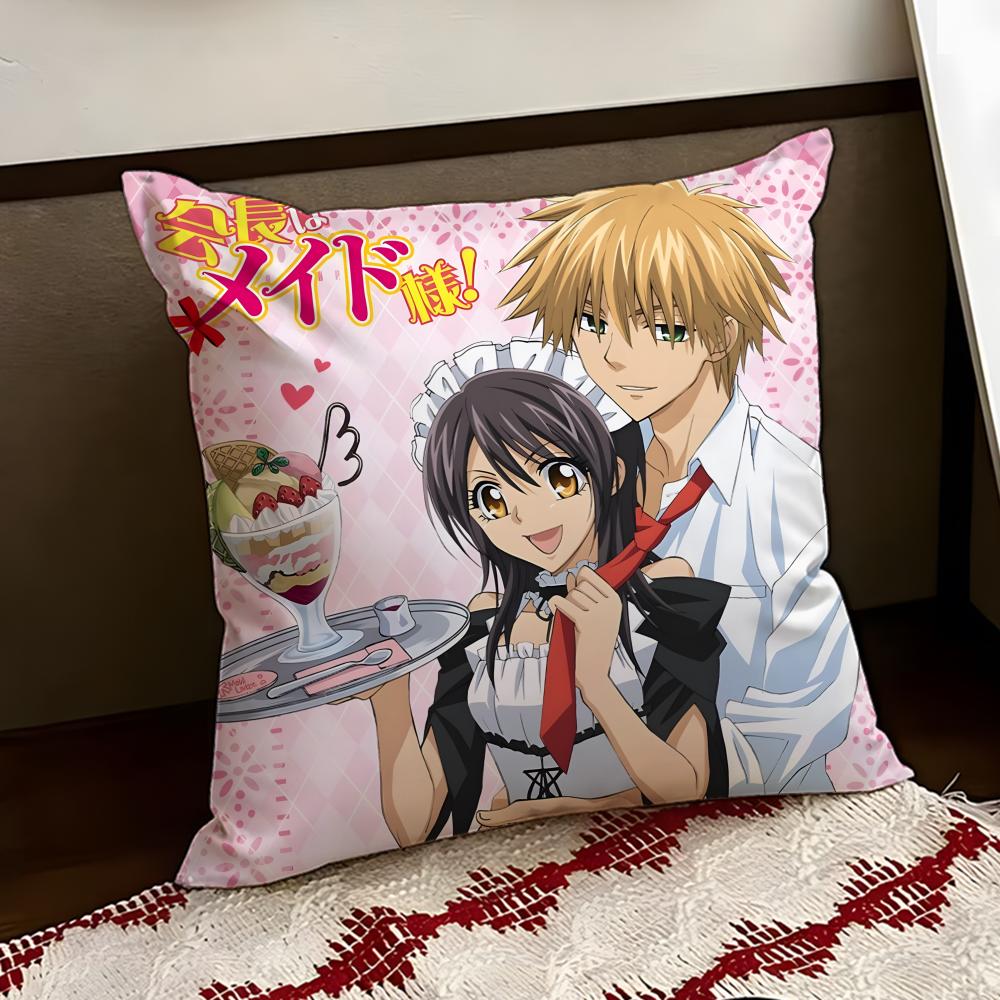 MMaid Sama Anime Cushion Cover Reversible Soft Durable Pillow Cover Home  Car MultiScene Use for Daily Comfort