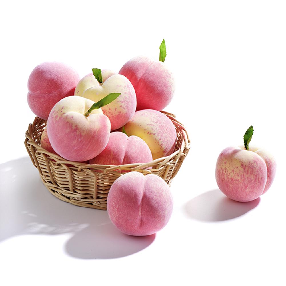 Artificial Peach Foam Peach Model High Simulation Fake Fruit Peach Model Photo Prop for Kids Children