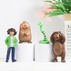 8Pcs/Set Anime Hoppers Beaver Transformation Plan Action Figures Toy Beaver Collectible Model Doll Fans Gift