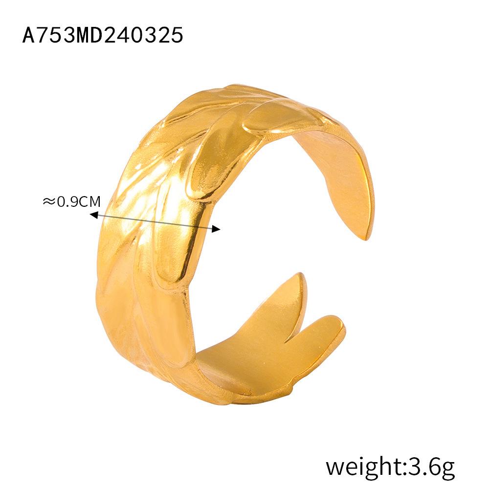 Ring Irregular Texture Texture Geometric Ring Concave and Convex Creative Design Temperament Simple Ring Jewelry