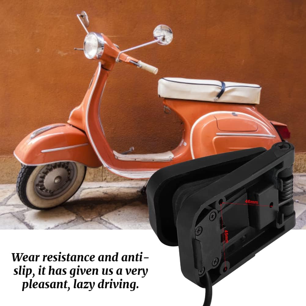 KIMISS Motorcycle Pedal Rubbers ATV Foot Accelerator Throttle Speed Control Universal for Electric Bikes, Scooters, ATV