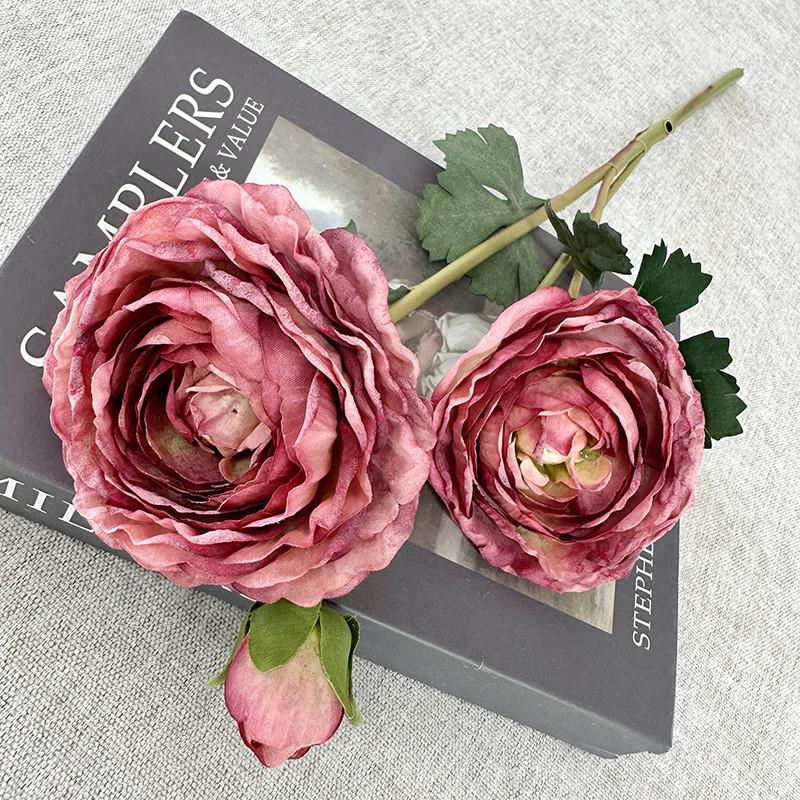 Fake Flower Garland With Silk Fabric For Wedding Decor And Photography Props