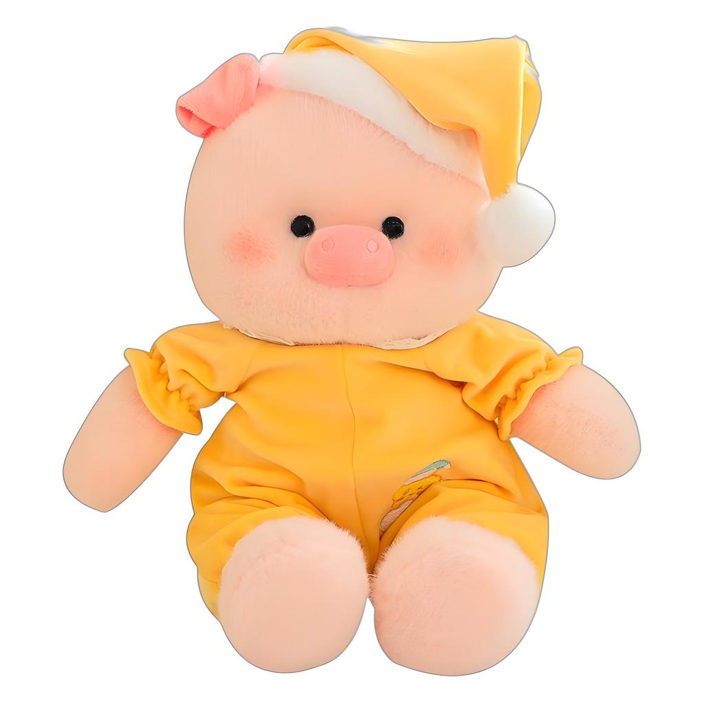 New Aorun Orange Good Night Pajamas Bear Doll Doll Rabbit Elephant Pig Animal Plush Toy Soothing Accompaniment