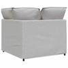 Modular Sofa Corner Module with Cushions Cloud Grey 100 Cm