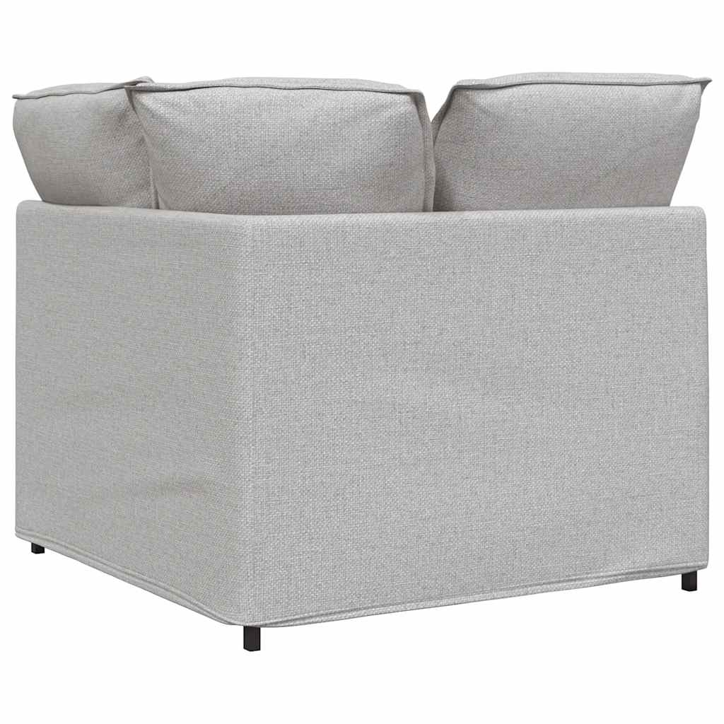 Modular Sofa Corner Module with Cushions Cloud Grey 100 Cm