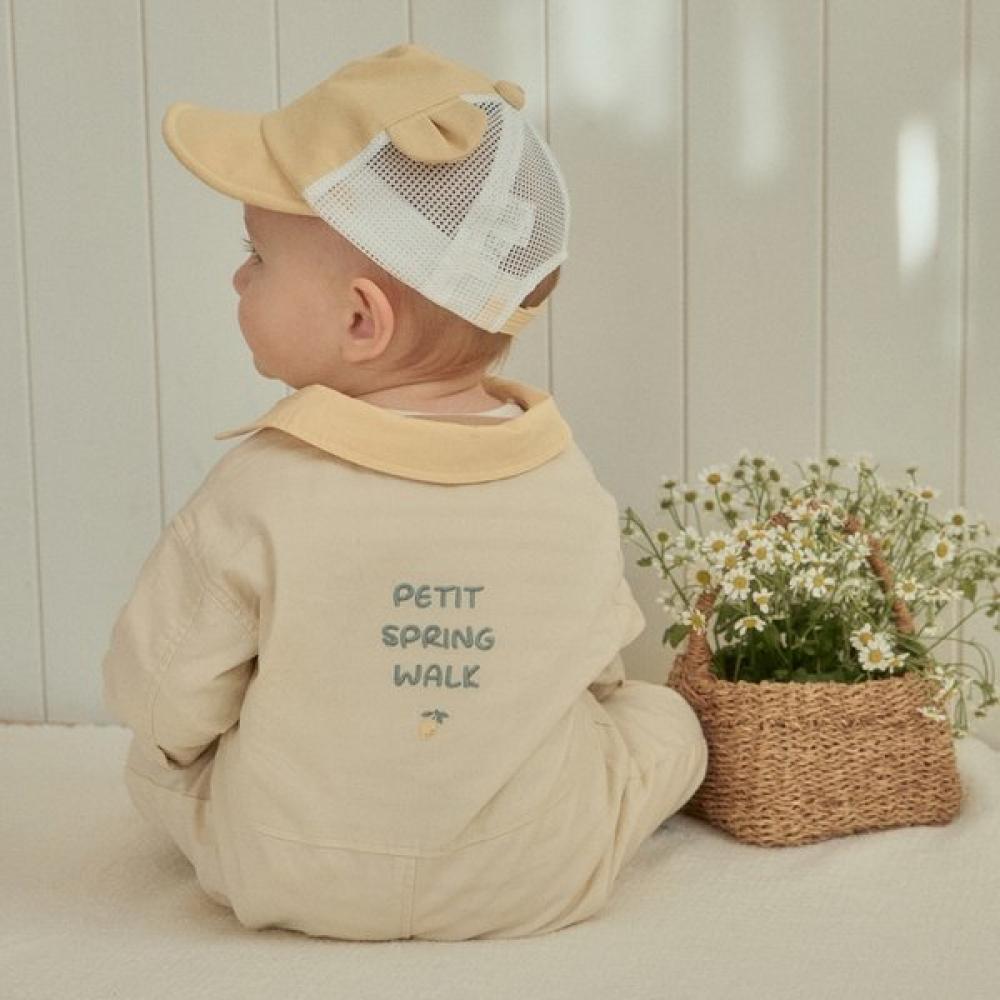 Organicmom Sheldon Beige Long Sleeve Jumpsuit Mlstqe01 beige/80