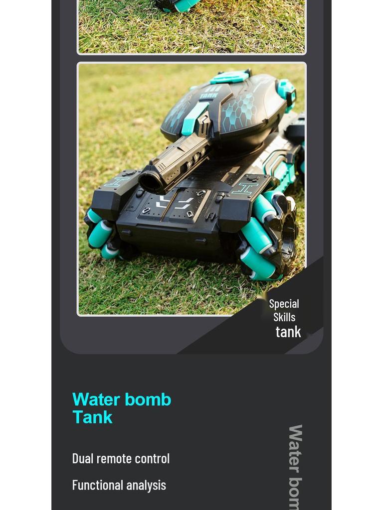 Remote Control Off-road Tank with Gesture Sensing & Water Bomb Launch