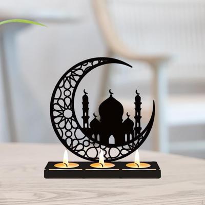 Tealight Candle Holder Stand Home Metal Candlestick Ramadan Decoration for Mantel Fireplace