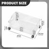 Under Desk Book Storage Bin Organizer Sturdy Rolling File for Crafts Milk