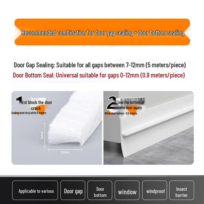 Rongyu Self-Adhesive White Door Window Brush Seal Strip