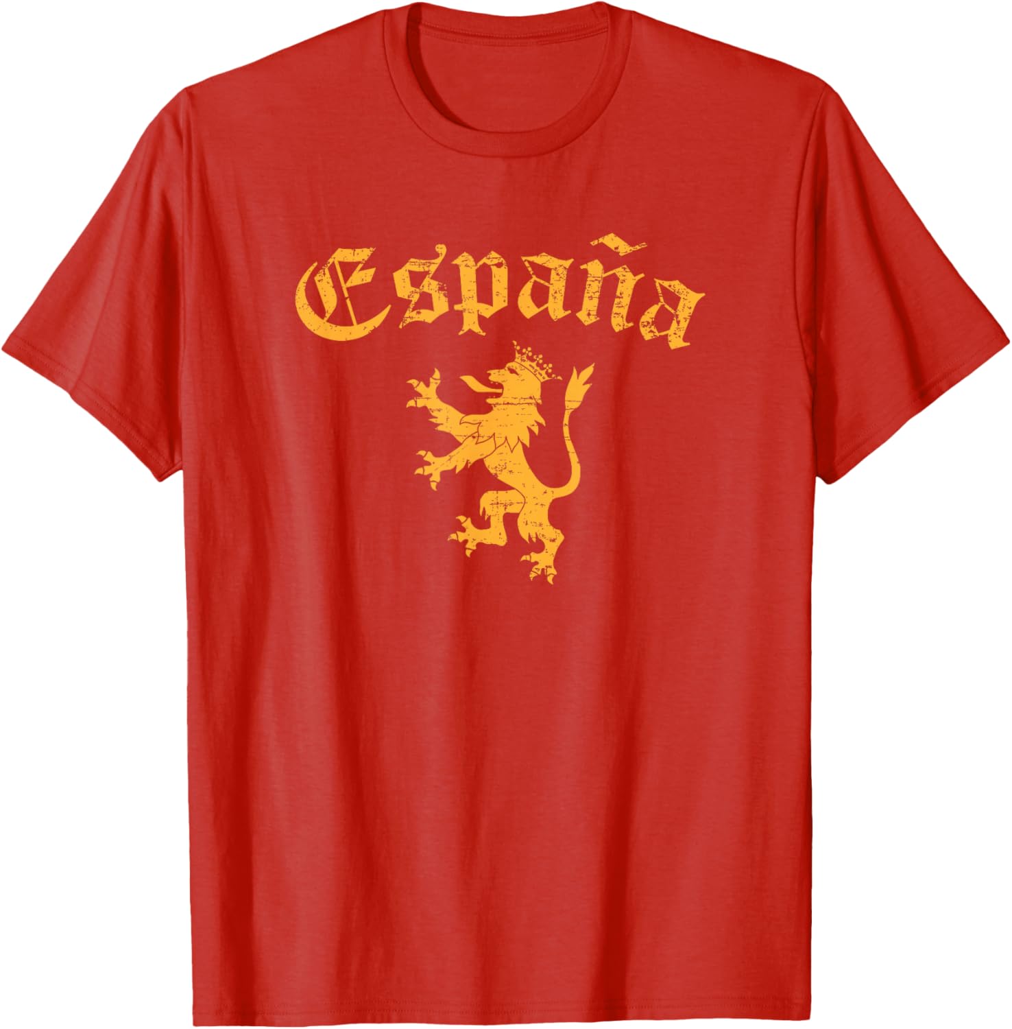

Espana Spain Lion Symbol Spanish Spaniard Pride TShirt 100 Cotton ONeck Short Sleeve Summer Casual Mens Tshirt Streetwear 4XL