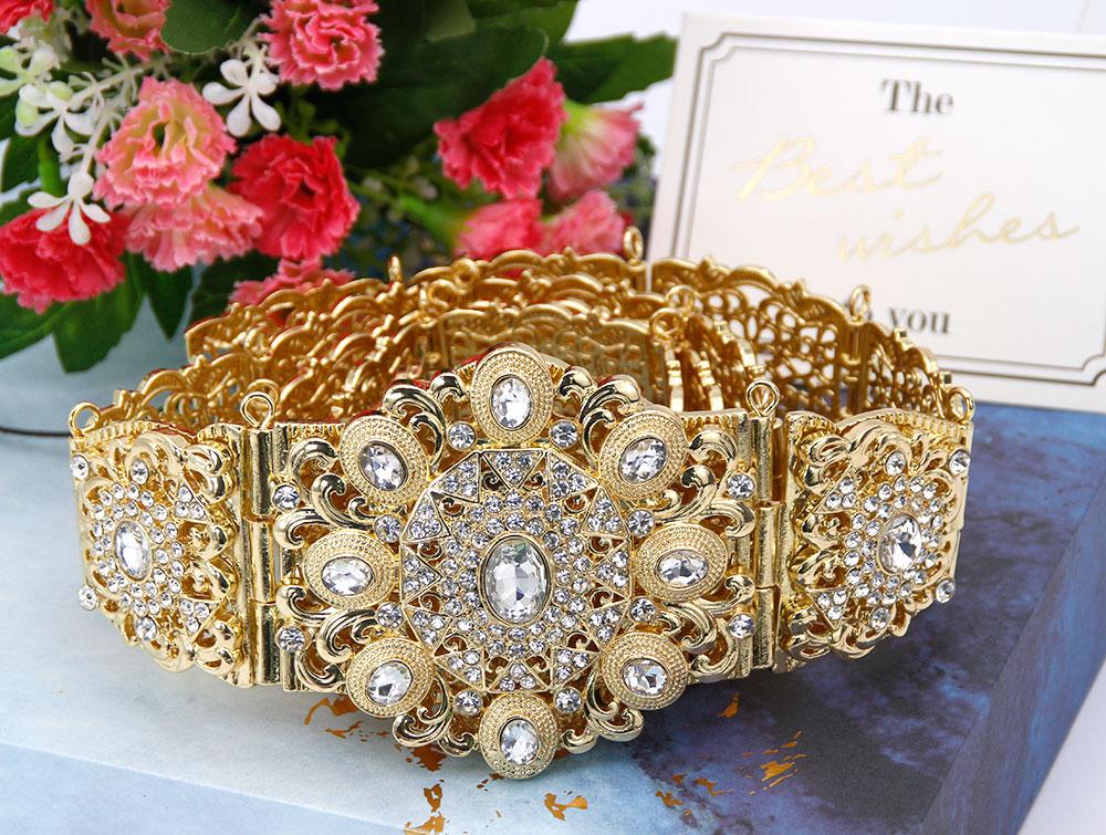 Elegant Belt For Women Retro Gold Color Sunflower Belt Waist Chain Wedding Jewelry 2023