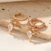 1 Pair Cute Bird Dangle Earrings for Women Cubic Zirconia Jewelry Daily Party Accessories