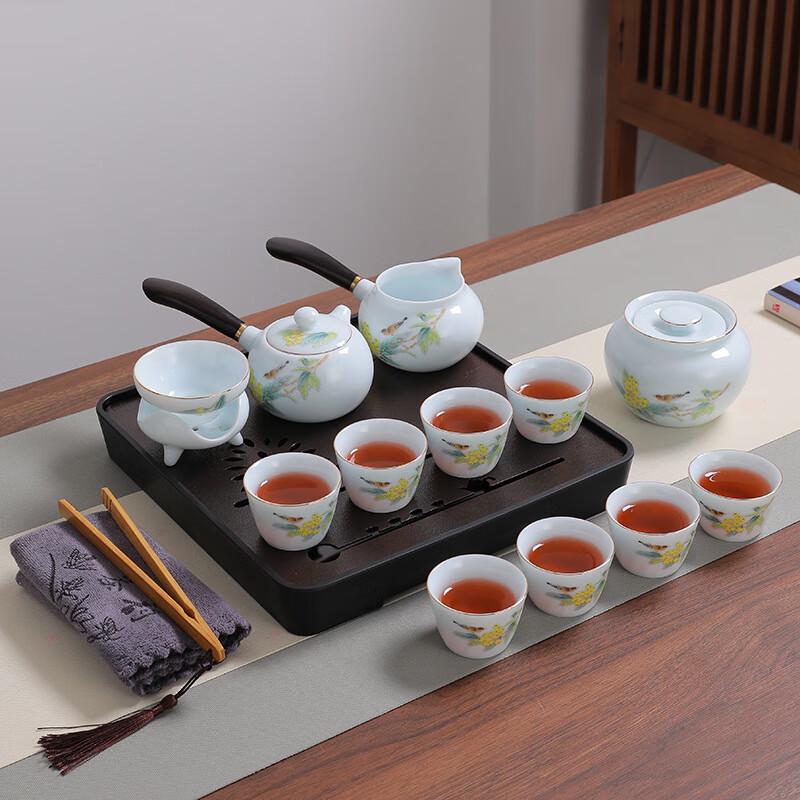 Chaxun Portable Mutton Fat Jade White Ceramic Tea Set