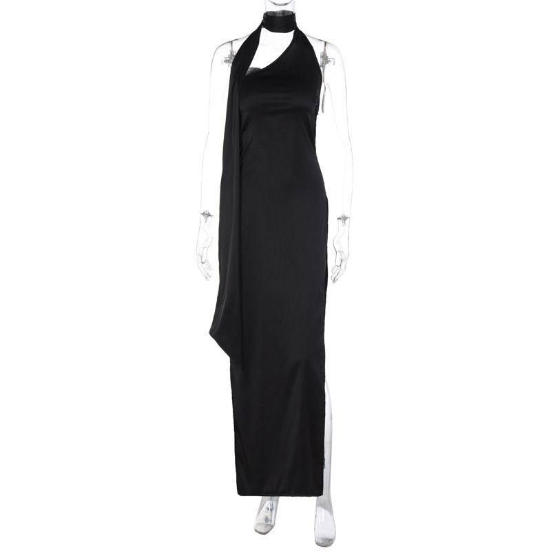 Women's Clothing 2024 Summer New Arrival Fashion Wind Fashionable, Elegant and Sexy Backless Slit Dress