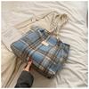 Large Capacity Plaid Street Style Tote Bag For Women With High-end Feel 2023 New Autumn Winter Handbag