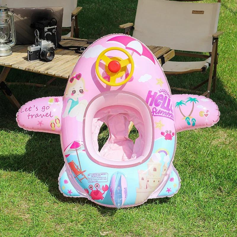 

Детское кольцо для плавания, надувная игрушка в форме самолета, круг для плавания, сиденье, поплавок, плавательный бассейн, пляж, летняя водная игрушка для детей