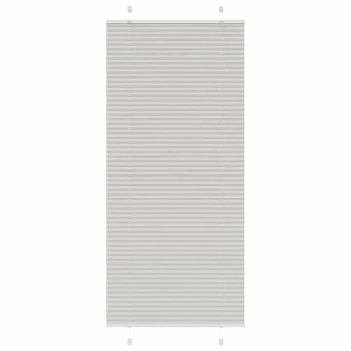 VidaXL Store plissé gris clair 95x200 cm largeur du tissu 94,4 cm, store plissé de fenêtre, store accordéon, store plissé de 4015363