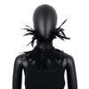 Gothic Style, Feather Scarf, Halloween Decoration, Makeup Ball, Runway Show Accessories, Scarf Clothing Accessories